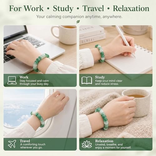 Image of Frodete Bodhi Fidget Bracelet Seed Stretch Anxiety Relief Healing Jewelry