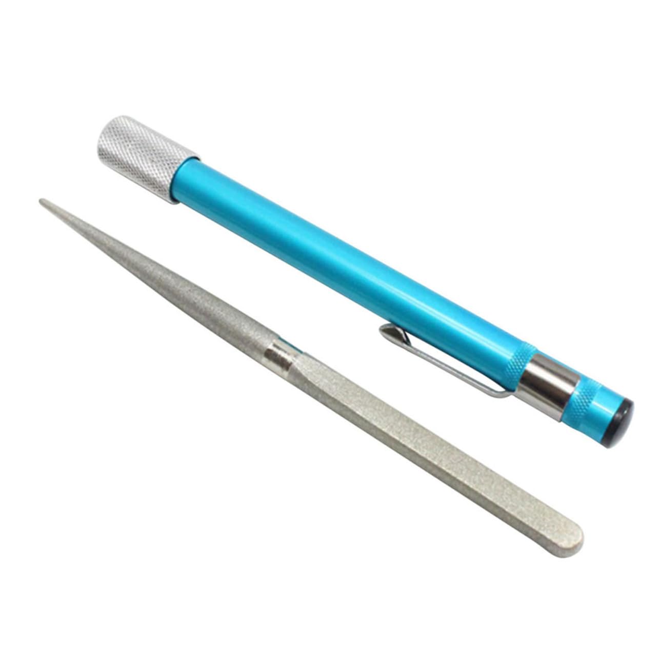 VILLCASE 1PC Retractable Sharpening Pen Portable Multi Purpose Sharpener Tool for Outdoor Home Use Compact Design for Fishing Hooks Kitchen and Gear