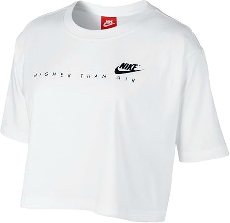 Amazon Co Jp Nike ナイキ 半袖 Tシャツ レディース ショート丈 ロゴ プリント ナイキエア スポーツ カジュアル L 100 ファッション