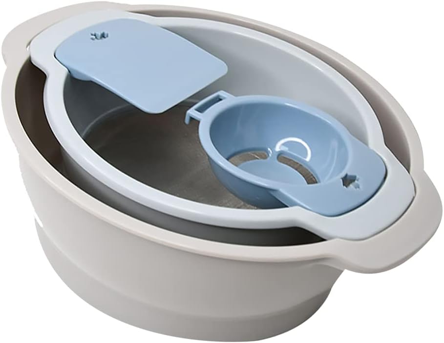 Hemoton Stainless Steel Strainer 4pcs Flour Sifter Plastic