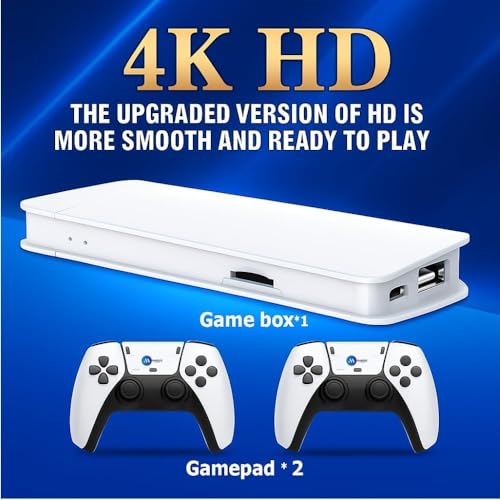 Image of M15 RetroX Wireless Game Console, 2.4G, 24000 Games, Dual Controllers, HDMI TV Output, 128GB TF Support, Plug & Play, for Kids & Adults