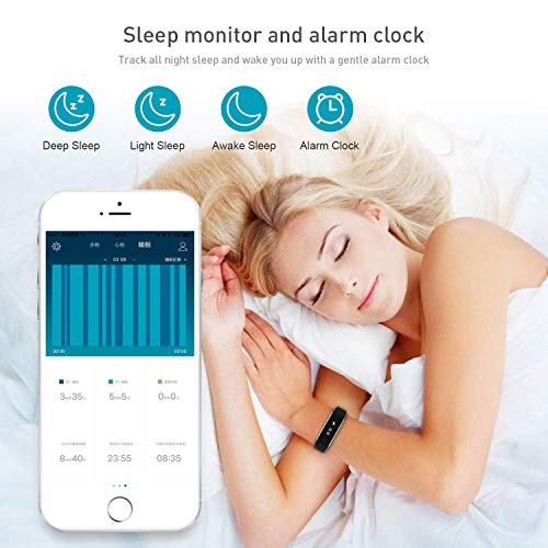 Fitness Tracker, Step Tracker Fitness Watch with Heart Rate Monitor, IP67 Waterproof Smart Watch with Sleep Monitor, Calorie Counter, Pedometer for Kids Women Men - Thumbnail 5