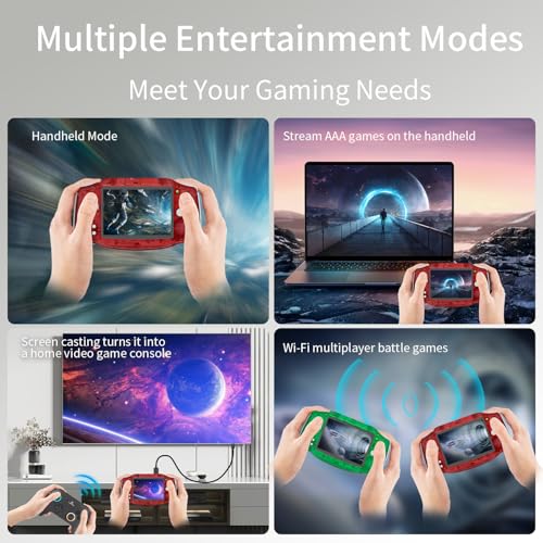 Image of RG34XX Retro Handheld Game Consoles rg34xx Classic Retro Gaming Console 64G Card Preloaded Games 5000+ Portable Gaming Console Linux 64-bit 3500mAh Battery WiFi Bluetooth HD and TV Output red