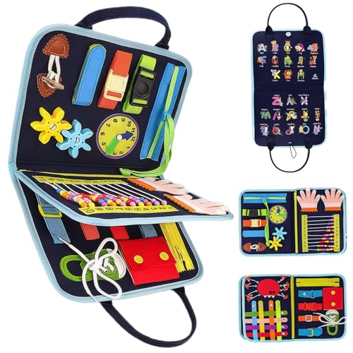 Couverture fidget pour les personnes âgées à la perte de couverture sensorielle portable Perte de mémoire Fidget, PAD ACTIVITÉS AUTIST REMPLICATIONS, Améliore la stimulation mentale Démence Alzheimer