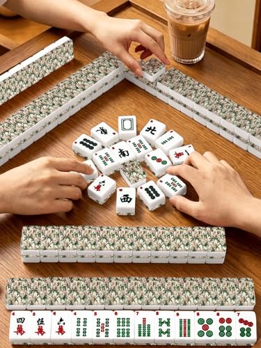 Juego de Mahjong Americano con 166 Fichas Acrílicas miniatura 2