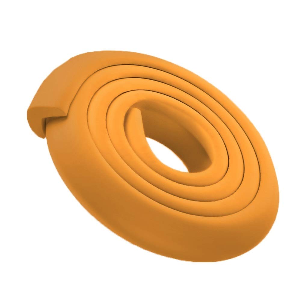 dfEDRd Safety Corner Guards, L Type 2 Meters， for Children, The Elderly Prevent Collision Safety Strip(Dark Yellow)