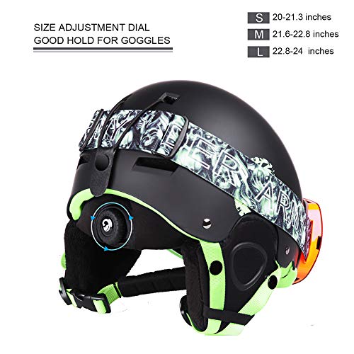 Ski-Snow Helmet for Men-Women-Youth-Kids - Snowboard Helmet Pass ASTM Certified Safety, 3 Sizes Options