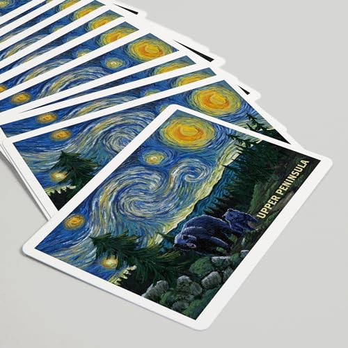 Baraja Upper Peninsula Michigan Starry Night 52 cartas miniatura 5