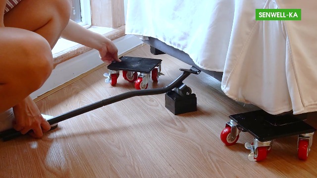 Furniture Dolly With 5 Wheels, 4000 Lbs Load Capacity For Easy Moving Storage Furniture Lift Mover Tool Set Perfect Heavy Home Office Made Premium Carbon Steel