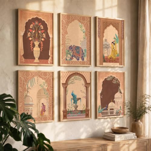 Image of kotart - Pichwai Wall Art Home Decor For Living Room Bedroom Office | Poster With Frame (14X20 Inch, B)