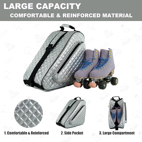 Image of HEXIFUL Skate Bag for Ice, Inline, Roller & Quad Skates - Kids & Adults