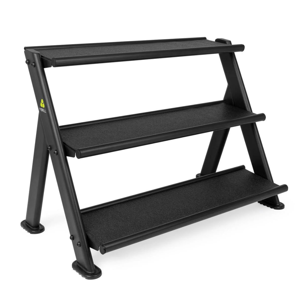 YBell­ TRX Horizontal Rack | Short rack holds up to 12 TRX YBells | Commercial-grade Steel Rack with Rubber-padded Shelving and Rounded Edges Keeps You and Your Gear Safe | 41