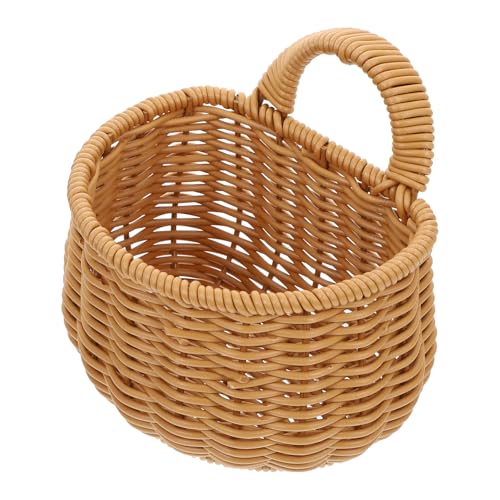 ARTSEWPLY Cesto da Parete per Cucina in Plastica Contenitore Sospeso Realizzato a Mano per Stoccaggio Versatile Piccolo e Pratico Organizer per Oggetti Domestici