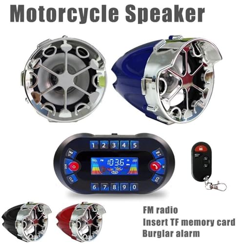 Parlante para manillar de motocicleta con amplificador 2.1A miniatura 2