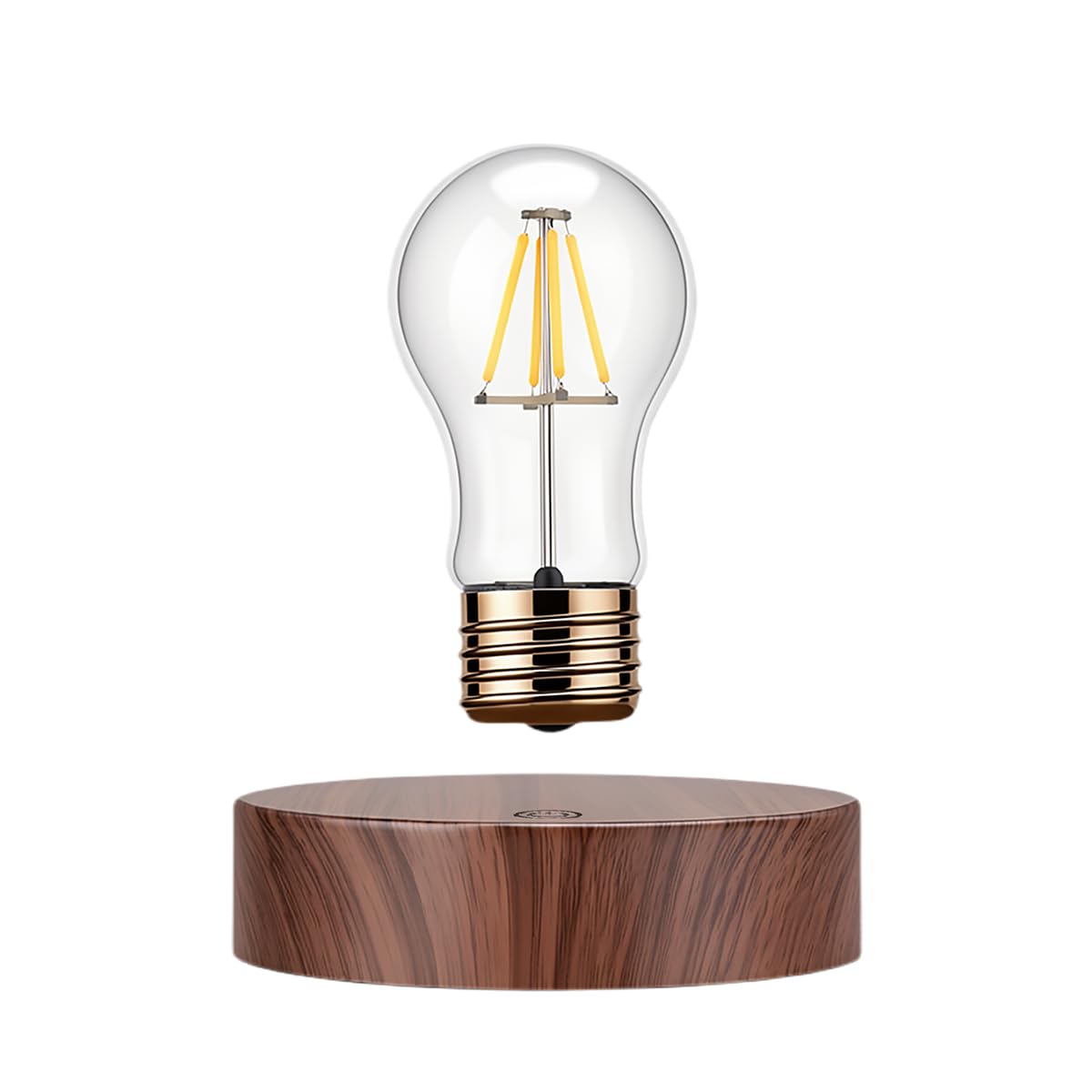 Bombilla magnética levitante con diseño de rosca vintage, lámpara LED flotante antigravedad, rotación de 360 grados, control táctil, decoración de escritorio de estilo industrial para el