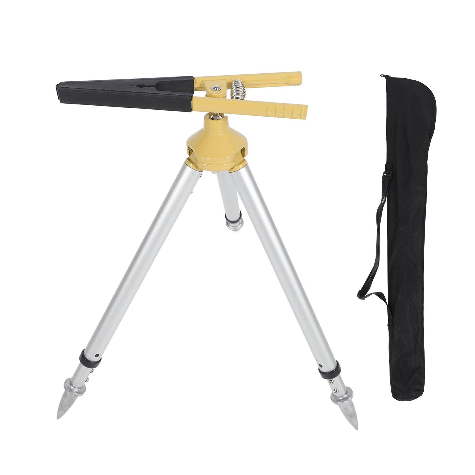 Soporte de Estación Total Ajustable Mini Trípode de Aleación de Aluminio de 46-60 Cm para Poste de Prisma Topográfico para Mediciones de Cimientos y Ubicaciones Desafiantes