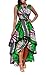 Inorin Womens Dresses African Print Maxi High Low Sleeveless Party Formal Dress