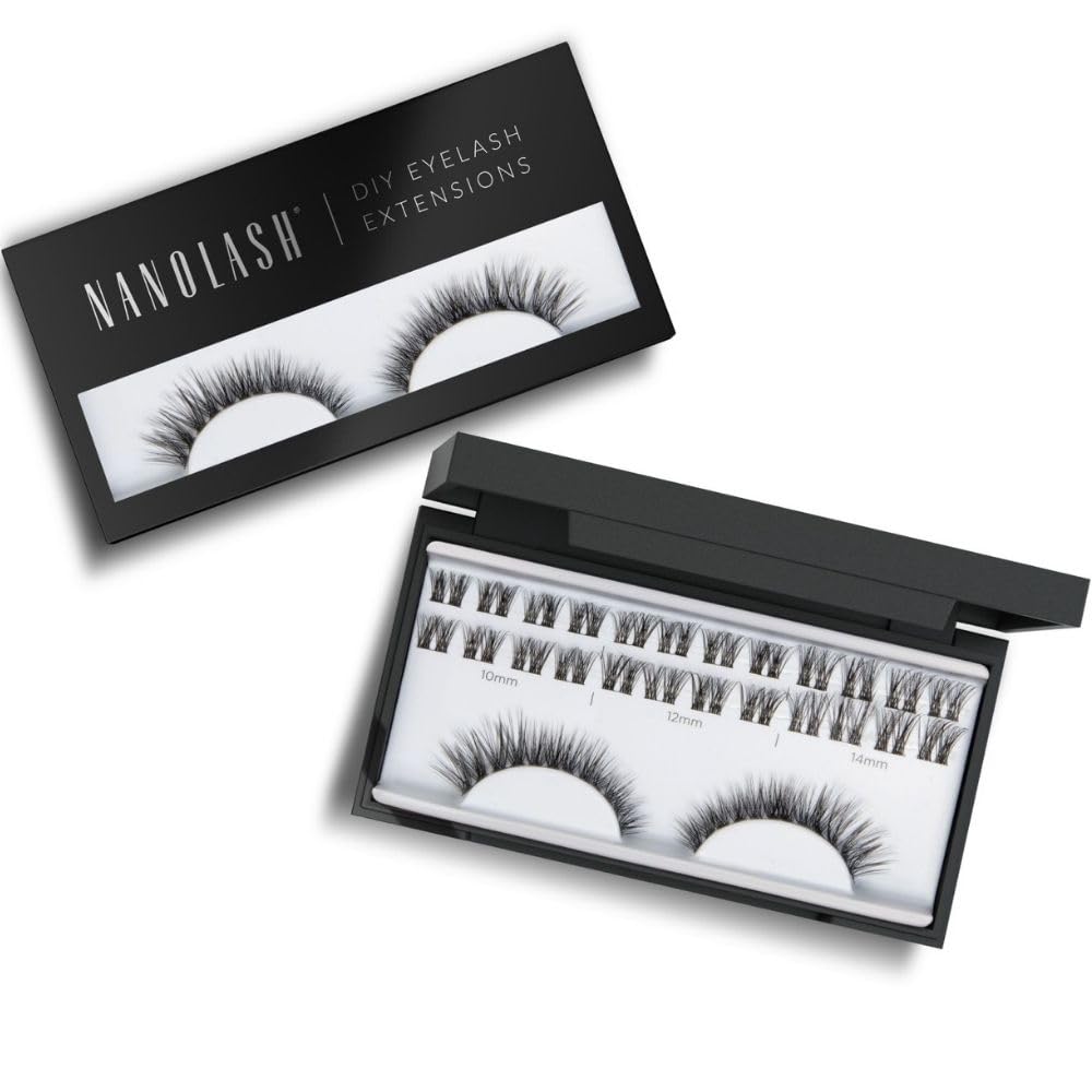 Nanolash DIY Eyelash Extensions 36 pcs, cluster lashes DIY