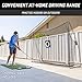 GoSports 10 ft x 7 ft Golf Practice Hitting Net - Personal Driving Range for Indoor or Outdoor Use - Black