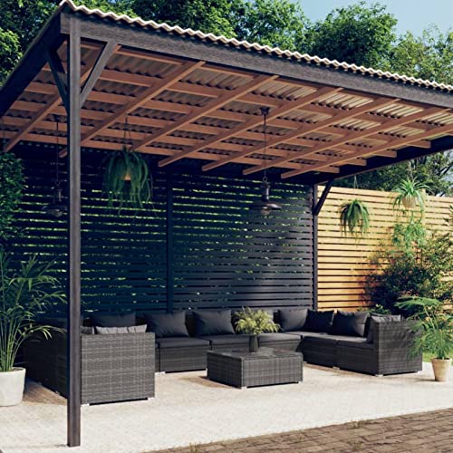 Chusui 11-TLG. Garten-Lounge-Set mit Kissen, Terassenmöbel Wetterfest, Loungemöbel Terrasse, Garden Furniture, Garten…