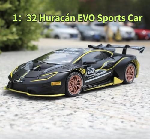 Image of 1:32 Huracan ST EVO Die-Cast Alloy Metal Sports Car Model with Openable Doors, Hood & Trunk, Pull Back Action, LED Lights & Sound Toy Car for Kids Boys Girls & Collectors