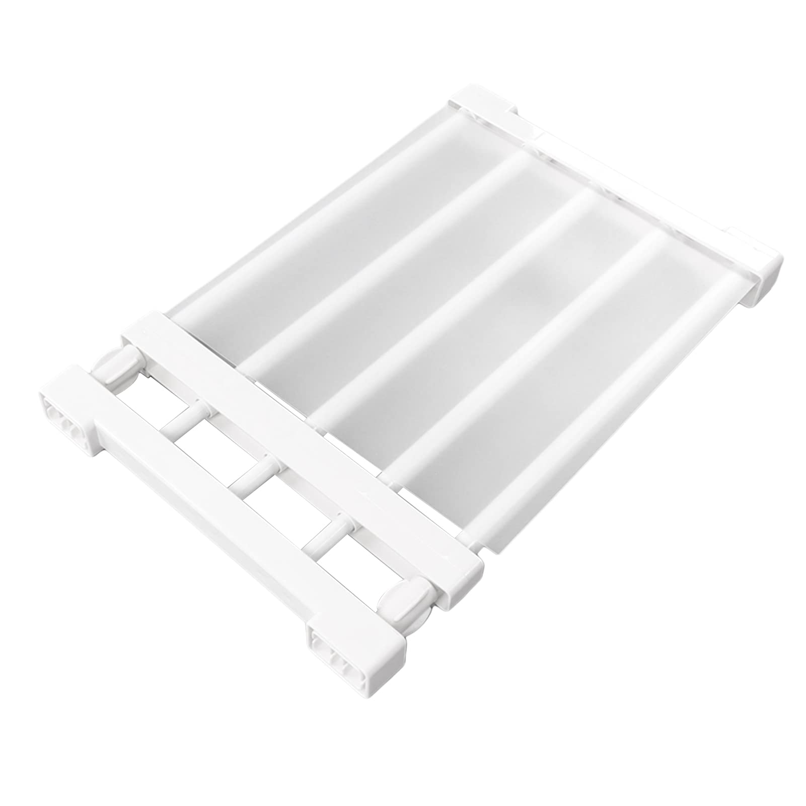 Étagère de tension extensible blanche 24 cm pour placard