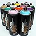 Montana Black 400ml Complementary Colors Set of 12 Graffiti Street Art Mural Spray Paint