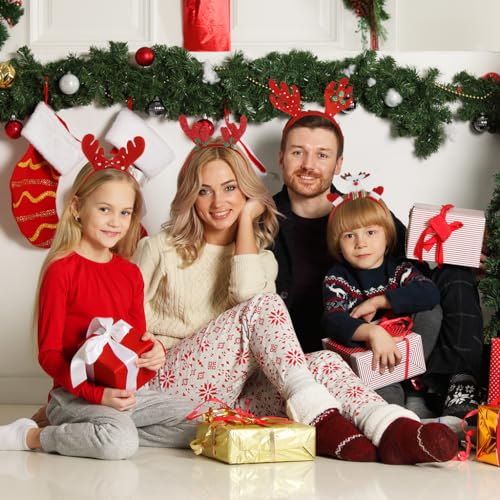 Image of PALAY 10 Pcs Chirstmas Hair Band for Girls Kids Antler Headband Chirstmas Hairbands Chirstmas Party Dress Up Chirstmas Costume Hair Accessories Christmas Gifts for Girls, Boys, Kids