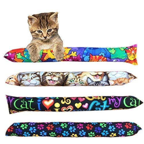 Cat Kicker Toys 15 Set of 2 Durable Cat & Kitten Kick Sticks with 100% Potent Catnip. Handmade in USA. Encourages Exercise & Interactive Play for Indoor Cats of All Breeds. (Mystery Choice)