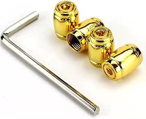 Car Wheel Valve Caps for Honda HR-V 2001-2014, Leak-Proof Valve Caps, Anti-Theft Wheel Valve Caps, Leak-Proof Valve Caps with Rubber Seals, Gold