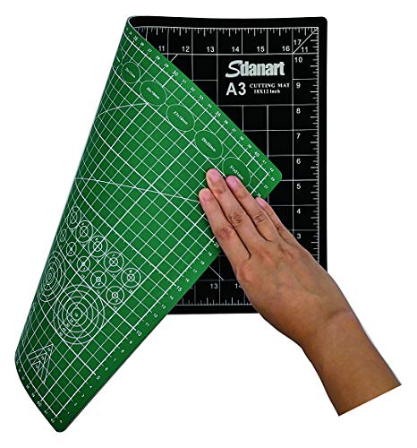 Sdanart Self Healing Cutting Mat: 12"×18" Double Sided 5-Ply Rotary Cutting Board For Sewing, Crafts, Quilting, Fabric, Hobby, Art Project #TOP2