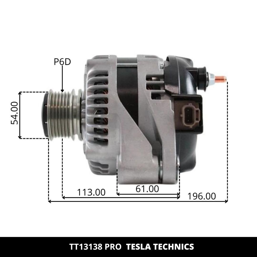 TT13138 PRO Alternatore per auto 12V 130A compatibile con FIAT. La migliore relazione qualità-prezzo. Facile installazione e garanzia.