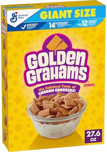 Golden Grahams Breakfast Cereal, Whole Grain, Giant Size, 27.6 oz