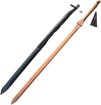 Wooden Sword, Bamboo Sword, Wooden Sword, Long Sword, Taiju Sword, Iai Practice Sword, Straight, For Swordplay, Kendo, For Beginners, Protection, Armor, Self-defense, Muscle Training, Practice