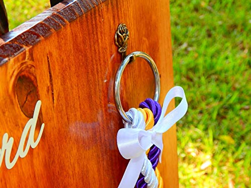 Cord Of Three Strands Personalized Wedding Board Sign With Detachable Unity Braids 24X17 #TOP3