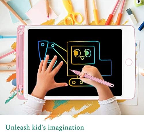 Toys Gifts for 3 4 5 6 7 8 Years Old Girls Boys, Portable Learning Educational Toys for Toddler, Colorful 10 inch LCD Writing Tablet for Kids, Drawing Tablet Doodle Pad, Holiday Birthday Gifts (Pink)