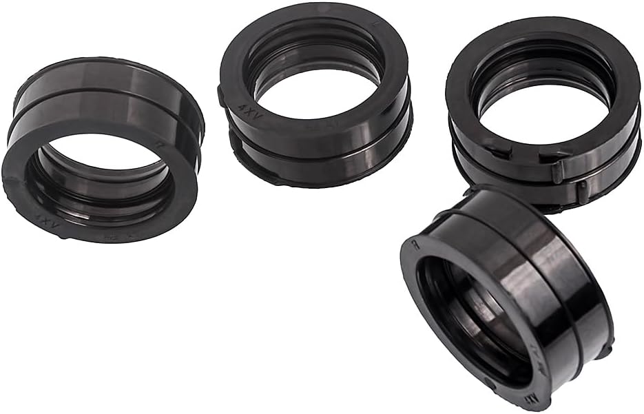Carburetor Intake Flange Boot Set – Rubber Manifold Adapter for Yamaha YZF R1 (1998-2001) – Replaces 4XV-13597-00