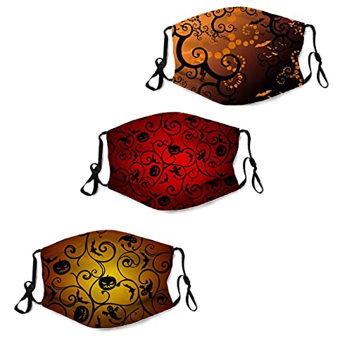 Men Women's Halloween Anime Mask 3PCS Adjustable Reusable Mask -5