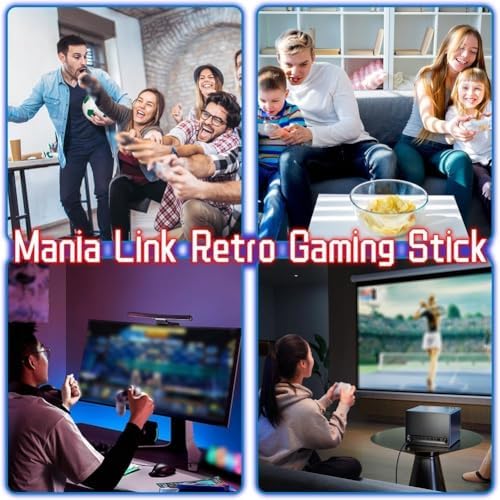 Retro Game Console Stick with 4K HDMI Output and 20000+ Games,Plug & Play, Dual 2.4G Wireless Controllers, Classic Video Games, TV Gaming Stick — 사진 5