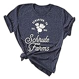 レディース ティーン ガールズ スクラントン PA シュルート ファーム ファニー グラフィック Tシャツ トップス Tシャツ US サイズ: Medium カラー: グレー