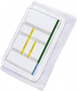Football Play Wristbands, Coach Strategy & Sports Playbook Bands (White)