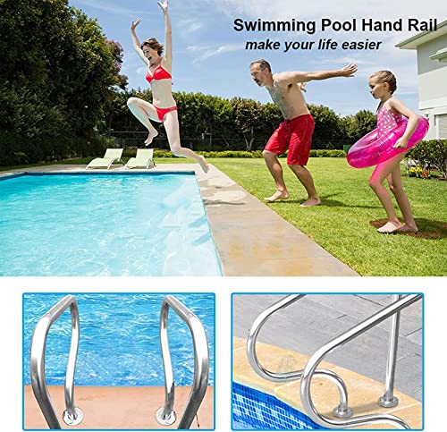 Barandilla para piscina de acero inoxidable con diseño curvo miniatura 4