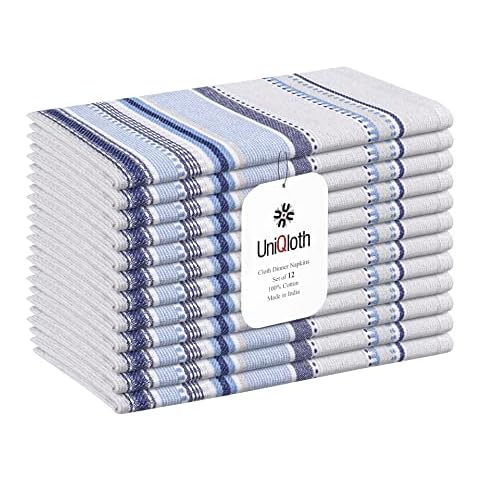 UniQloth 12-Pack Cotton Napkins Cover