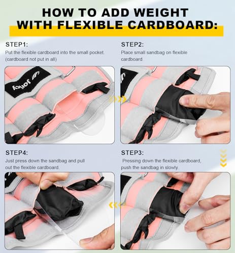 Image of Adjustable Ankle Weights for Women Men 1 2 4 5 6 8 10 LBS 1 Pair Leg Weights Wrist Hand Arm Weights with Removable Weight Strength Training Weight for Walking Running Gym Fitness Physical Therapy