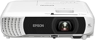 Epson EB-W55 1200x800 WXGA Projector, 4000 ANSI Lumens, 3LCD, 320-inch Display, Built-in 2W Speaker