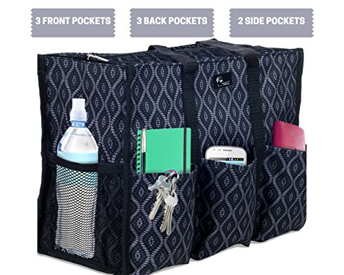 Utility Tote with Pockets & Compartments - Perfect Nurse, Teacher & Work Bag3