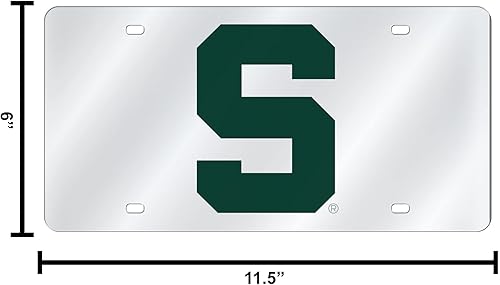 Miniatura 346 de Rico Industries Placa de matrícula de metal con incrustaciones láser de Florida Gators de la NCAA plateado,Alternativo,Negro -,Negro/Plata,Azul,azul