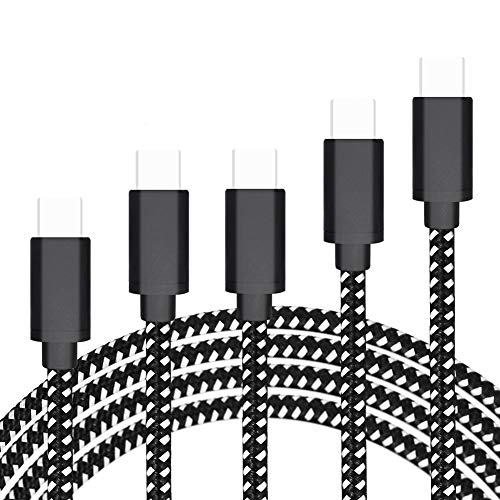 Free Shipping 🛒 YaLiu USB Type C Cable 5Pack (1/3/3/6/10FT), Nylon Braided Fast Charging Charger Cord for Samsung Galaxy Note 10 9 S10 S10+ S10e S9 LG Stylo 5 4 G8/G8 Thinq G7/G7 Thinq V30 V35 V40 V50 Moto G7 Power