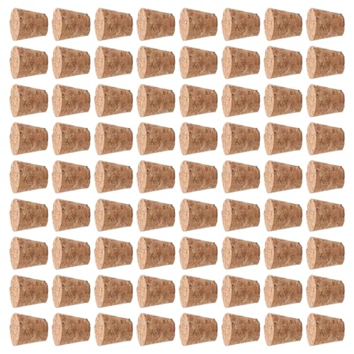 Tapones de corcho de madera beige VANZACK con diseño cónico hermético 2