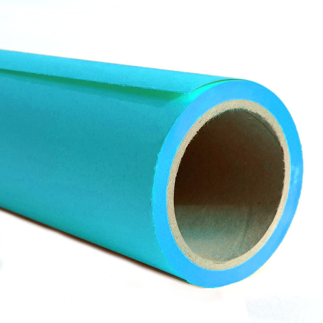 PHSUREO Seamless Photo Photography Backdrop Paper, Photo Background Paper Roll (53" x16‘, #59 Lite Blue)